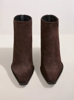 Dillon Boot in Walnut Suede