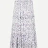 Diya Skirt in Ecru/Lilac