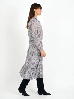 Diya Skirt in Ecru/Lilac