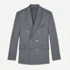 Double Breasted Blazer in Charcoal