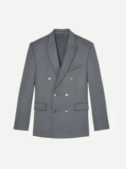 Double Breasted Blazer in Charcoal