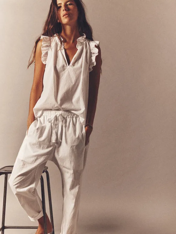 Draper Pant in White
