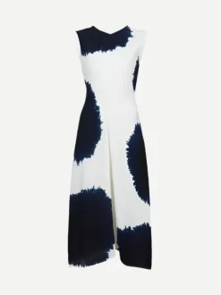Ella Dress in White Multi