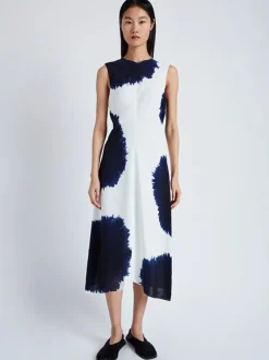 Ella Dress in White Multi