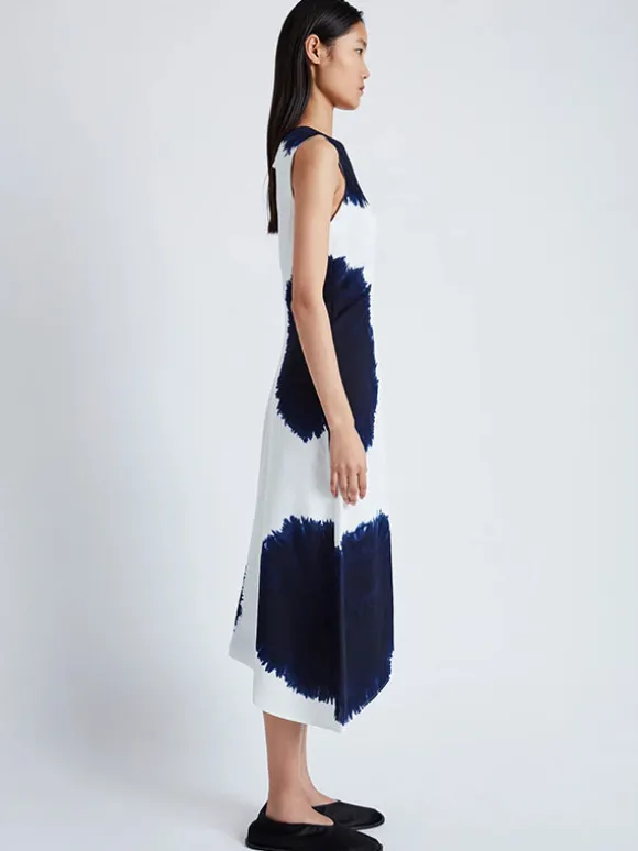 Ella Dress in White Multi