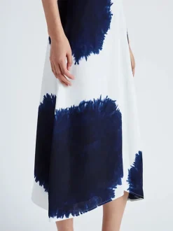 Ella Dress in White Multi