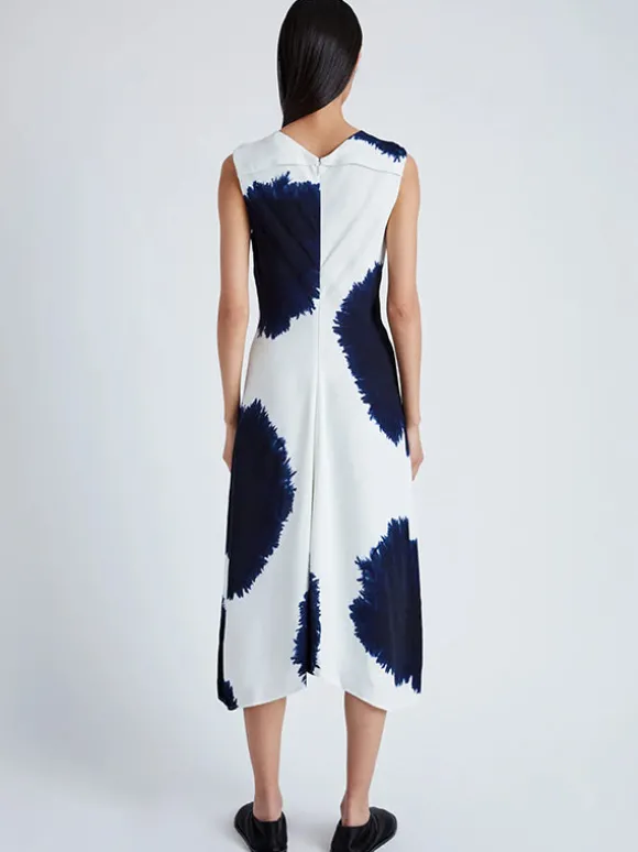 Ella Dress in White Multi