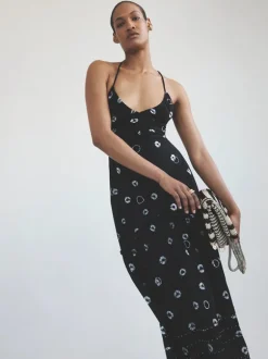 Eucleia Dress in Black & White
