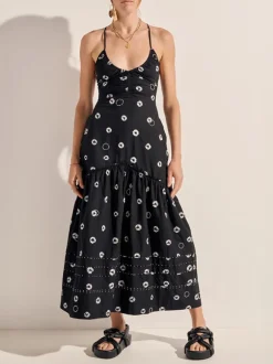 Eucleia Dress in Black & White