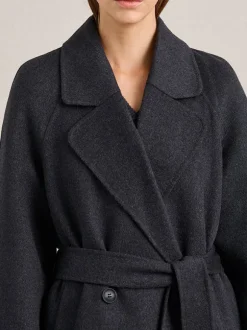 Evans Coat in Charcoal Melange