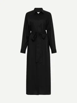 Everyday Shirt Dress in Black