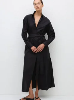 Everyday Shirt Dress in Black