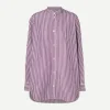 Faby Shirt in Ecru/Burgundy