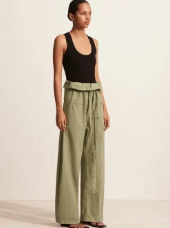 Fisherman Drawcord Pant in Oregano