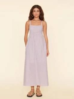 Flavia Dress in Firework Stripe