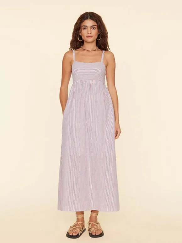 Flavia Dress in Firework Stripe