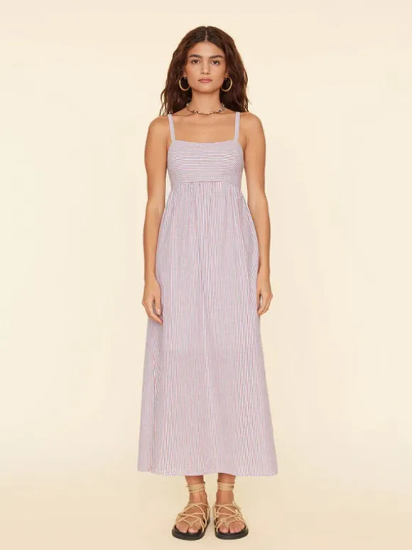 Flavia Dress in Firework Stripe