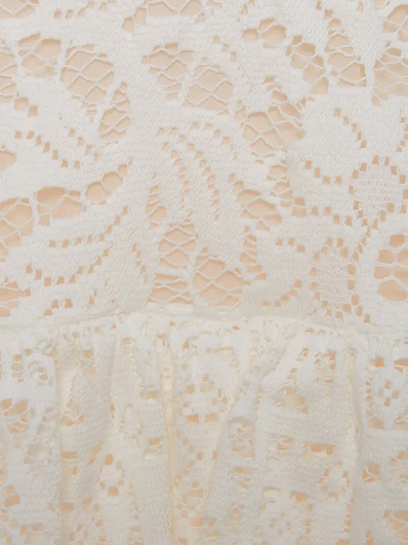 Footloose Lacey Dress in White