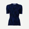 Foster Knit Top in Navy/Black