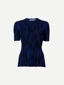Foster Knit Top in Navy/Black