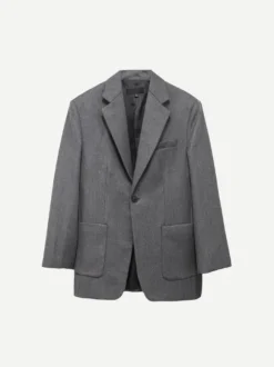 Gael Boyfriend Jacket in Heather Grey
