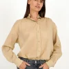 Gamble Top in Light Kahki