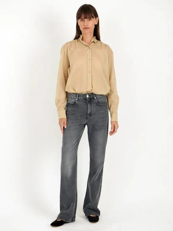 Gamble Top in Light Kahki