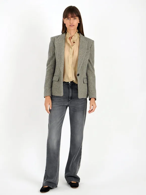 Gamble Top in Light Kahki