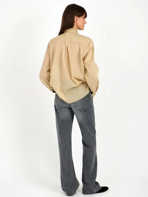 Gamble Top in Light Kahki
