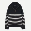 Ganze Sweater in Dark Navy/Stripe