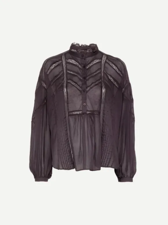 Gelma Top in Dark Plum