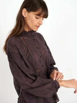 Gelma Top in Dark Plum