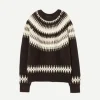 Genevive Sweater in Chocolate Fairisle