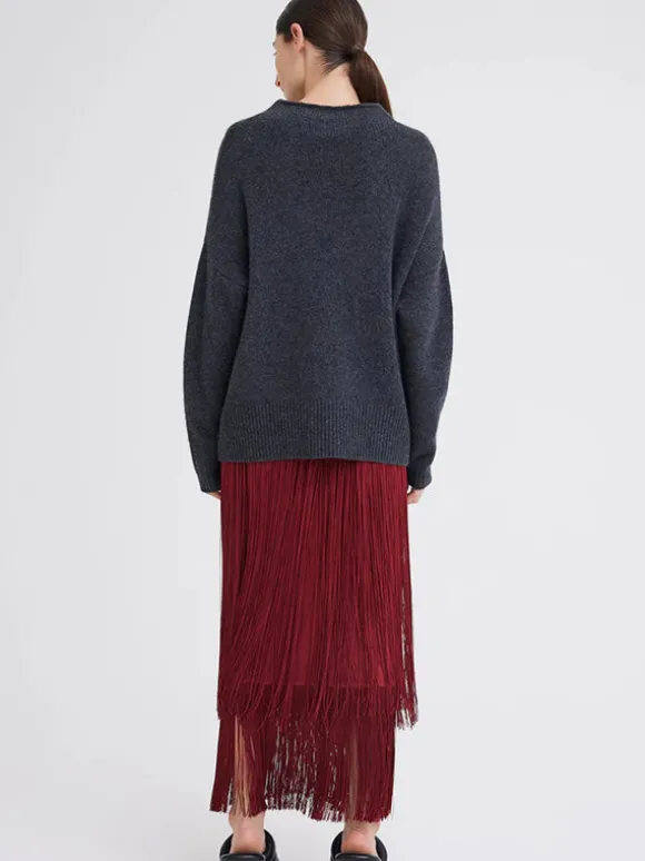 Grayson Sweater in Char Marle