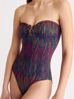 Halo Bustier in Imprime Cameleon