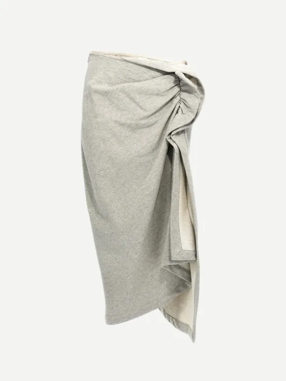 Hanam Skirt in Grey Melange