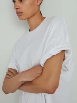HB Oversized Tee in Off White