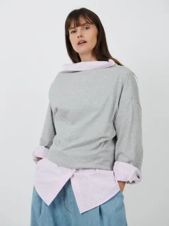 Henies Top in Grey Melange