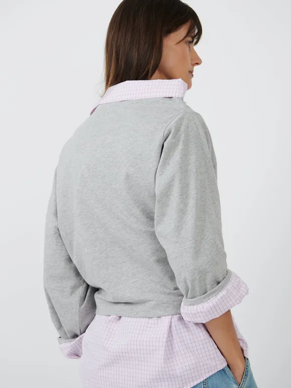 Henies Top in Grey Melange
