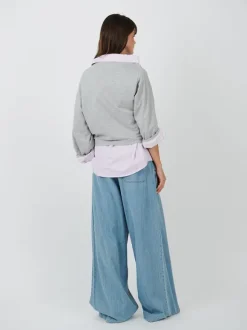 Henies Top in Grey Melange