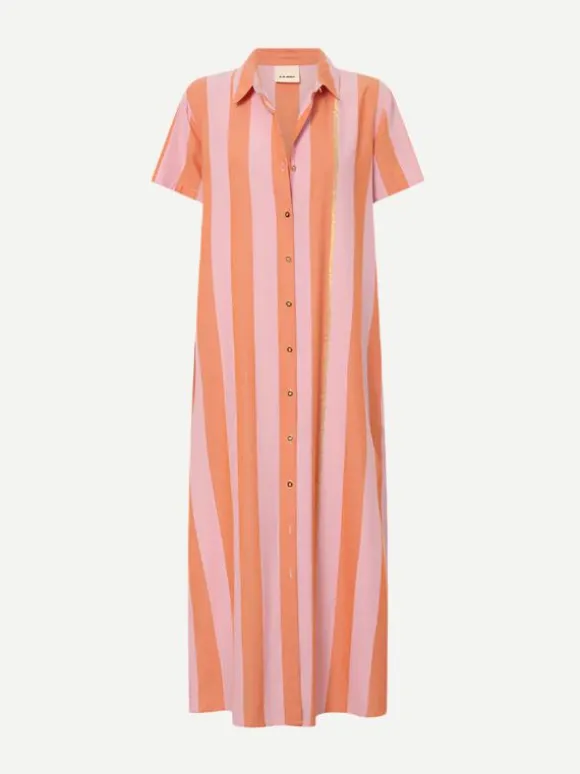 Hypnos Shirt Dress in Xora Stripe