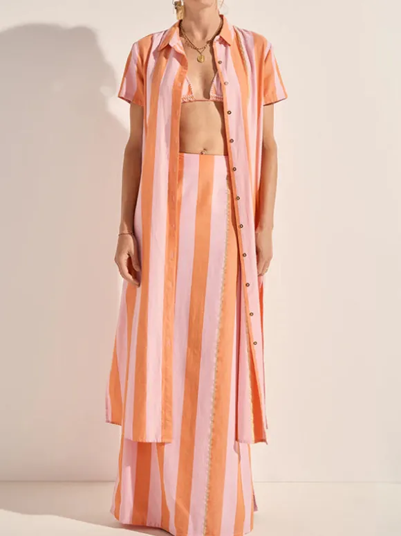 Hypnos Shirt Dress in Xora Stripe