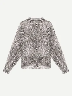 Ilda Shirt in Black/Ecru