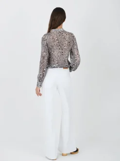 Ilda Shirt in Black/Ecru