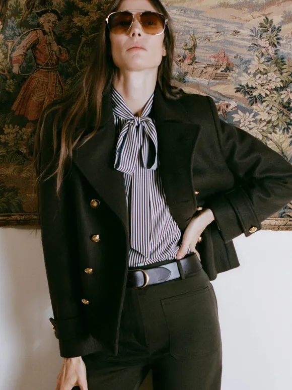 Irina Top in Ivy Navy Stripe