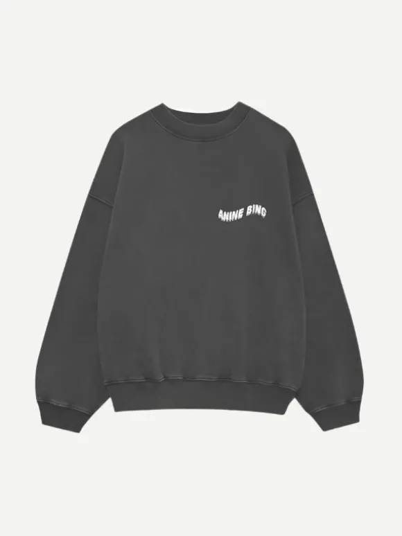 Jaci Sweatshirt Daydreams in Washed Black