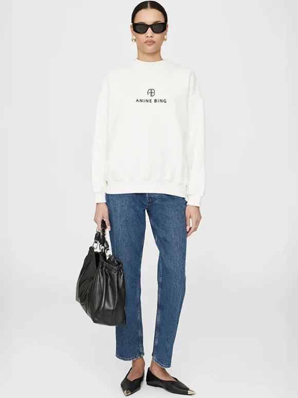 Jaci Sweatshirt Monogram in Ivory