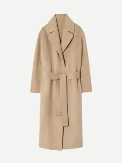 Jarel Wrap Coat in Hazelnut