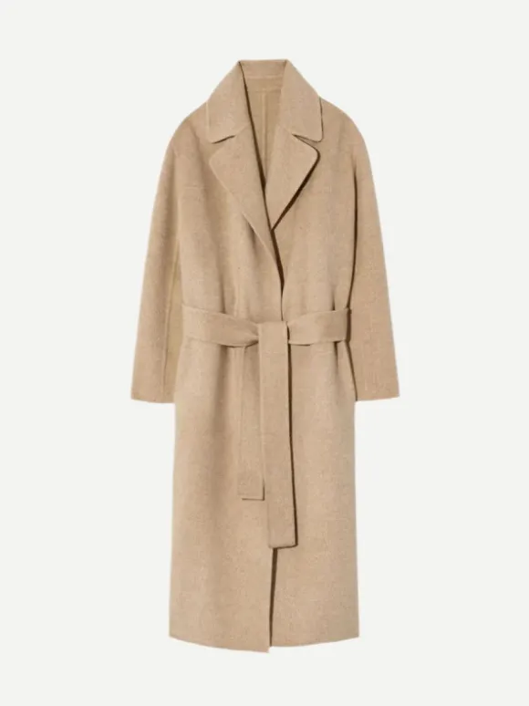 Jarel Wrap Coat in Hazelnut