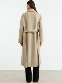 Jarel Wrap Coat in Hazelnut